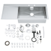 Мойдка для кухни Grohe 1160x520 мм, 1 чаша, матовая, в уровень со столешницей (31582SD0)