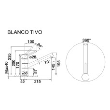 Смеситель кухонный Blanco TIVO хром 517599