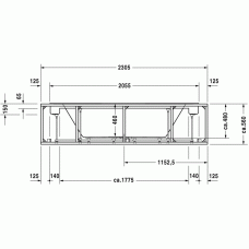 Sundeck ванна прямоугольная 205,5 см 700126000000000 в интернет-магазине «Estet Room»
