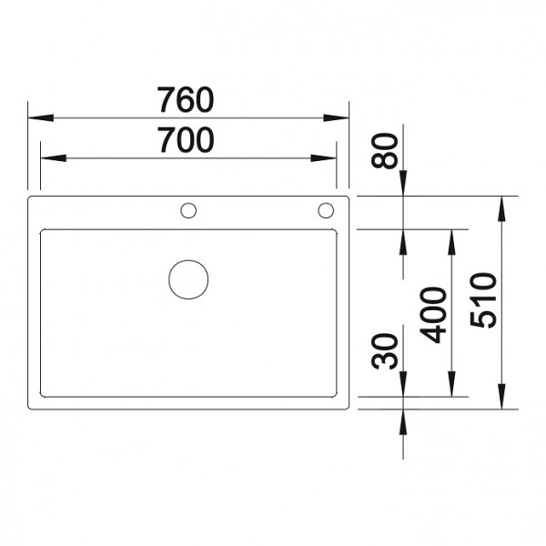Мойка для кухни Blanco Claron 700-IF/A Durinox 523394