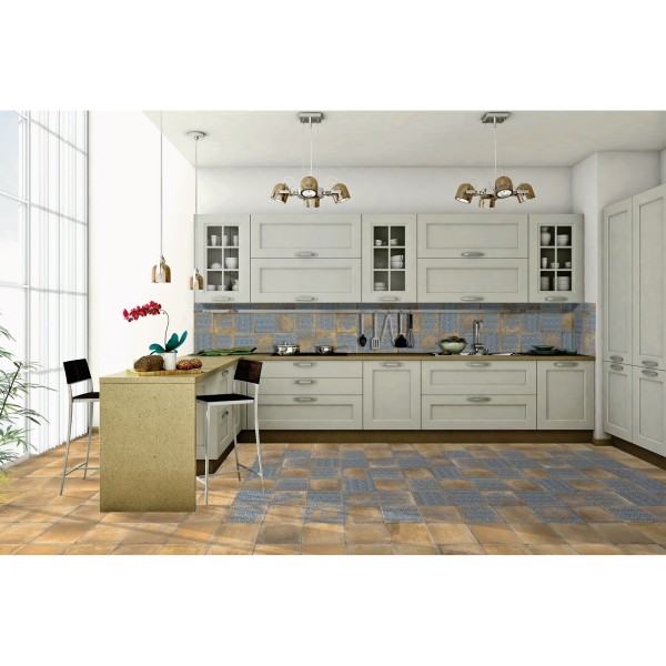 Керамогранит MONOPOLE CERAMICA CLAY SIENNA 9×223×223 под камень