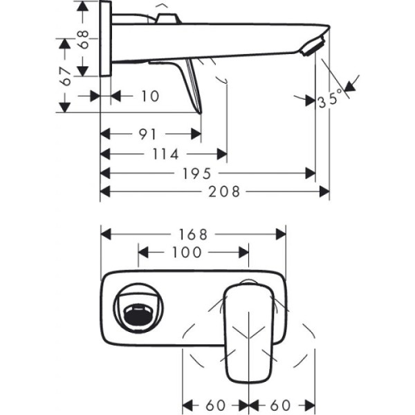 Смеситель для раковины Hansgrohe Logis 71220000