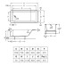 Ванна акриловая 170*75см ROCA EASY A248192000 с ножками