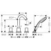 Смеситель для ванны Hansgrohe Logis 71314000
