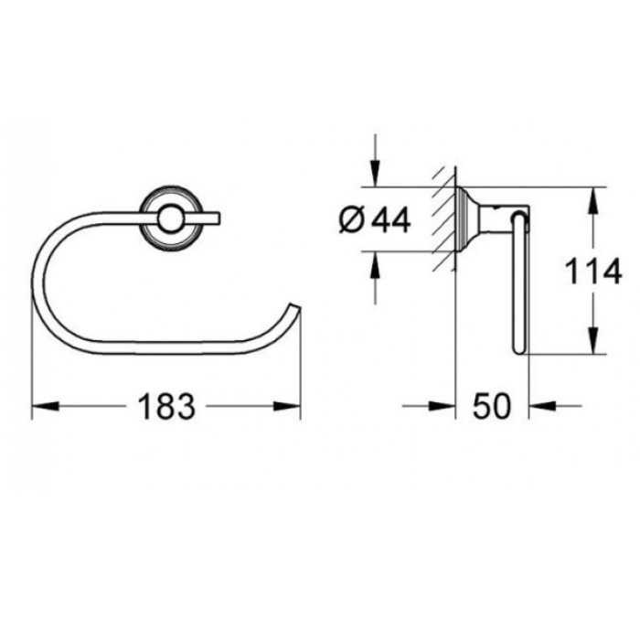 Grohe Essentials Authentic Держатель бумаги (40657001)