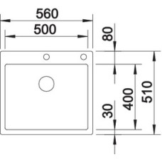 Мойка для кухни Blanco Claron 500-IF/A Durinox  523393
