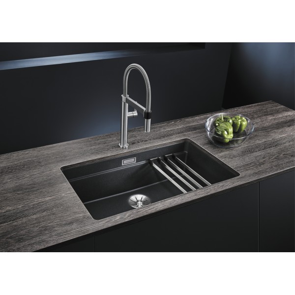 Мойка для кухни Blanco Etagon 700-U Silgranit черный  525891