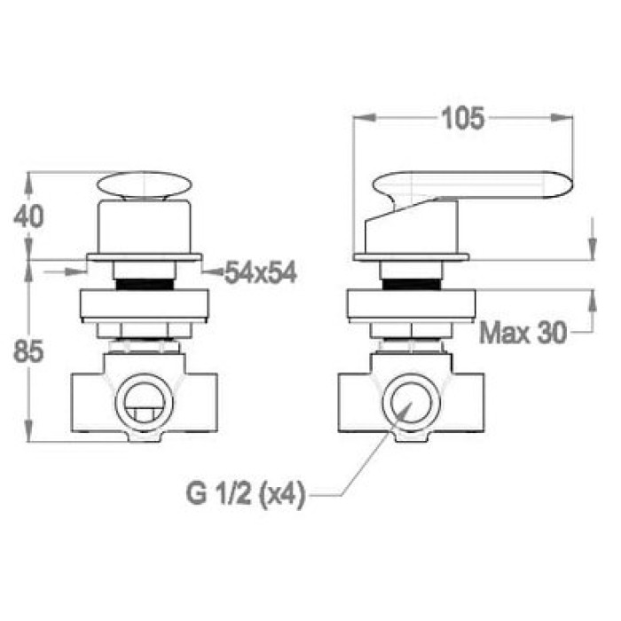Смеситель для излива Fir Dynamica 88 (88.9108.9.10.00)