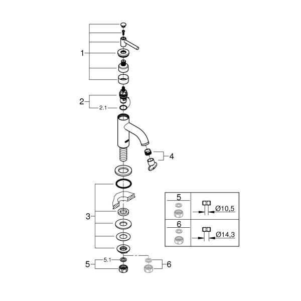 Grohe Atrio new Смесительдля раковины XS-Size (20021003)