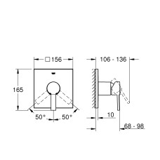 Grohe Allure Смеситель однорычажный на 1 выход (24069000)