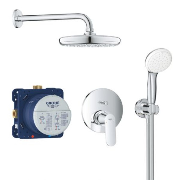 Плитка керамогранит Grohe Eurosmart Cosmopolitan Душевой набор с Tempesta 210 (25219001) для пола