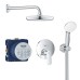 Плитка керамогранит Grohe Eurosmart Cosmopolitan Душевой набор с Tempesta 210 (25219001) для пола