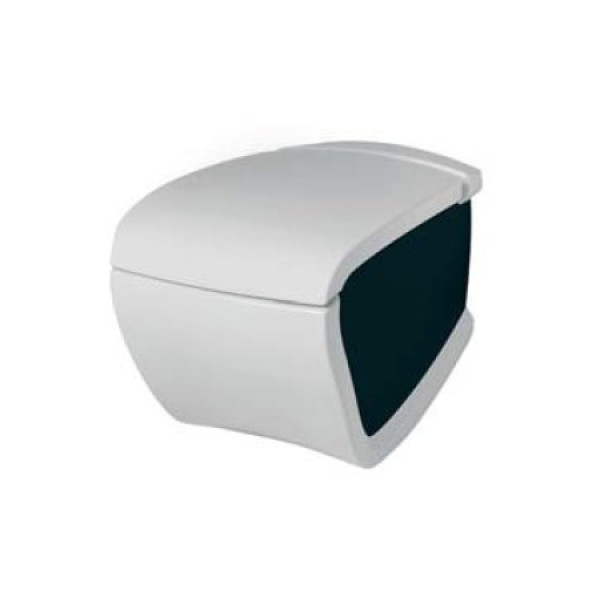 Подвесной унитаз Artceram Hi-Line (HIV001 01;50) white glossy/black bicolor
