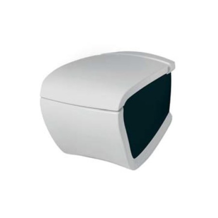 Подвесной унитаз Artceram Hi-Line (HIV001 01;50) white glossy/black bicolor