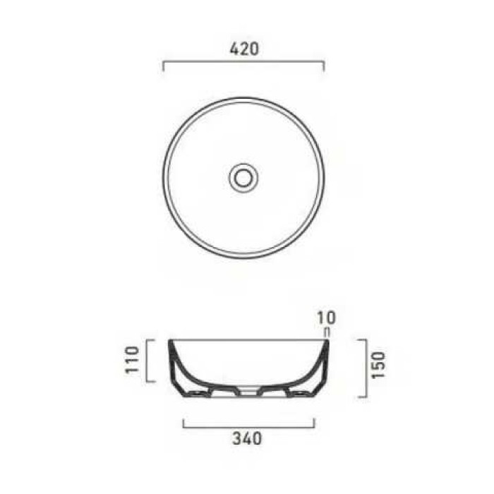 Керамическая раковина 42 см Catalano Green Керамическая раковина 42 см Catalano Green