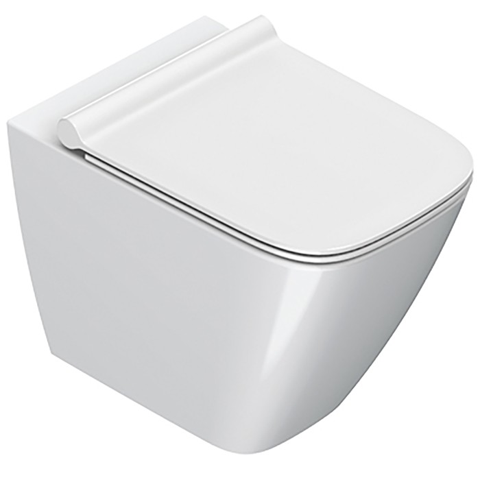 Напольный безободковый унитаз Catalano Green NewFlush, bianco lucido