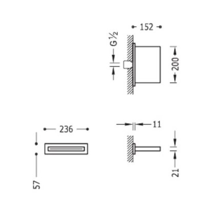 Верхний душ Tres Showers Head 29990304