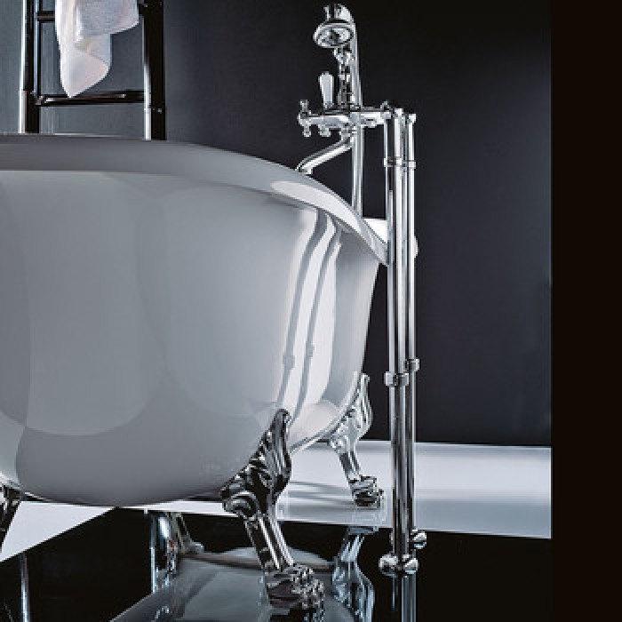 Gruppo Treesse Epoca Impero Ванна на лапах 170x80xh73 см, отделка белый с декором