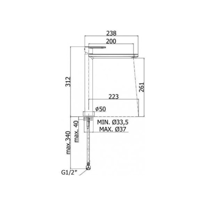 Смеситель для раковины Paffoni Candy CA081CR Смеситель для раковины Paffoni Candy CA081CR