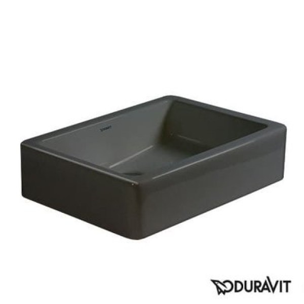 Плитка керамогранит Керамическая раковина 50 см Duravit Vero, черная 0455500800 для пола