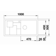 Мойка для кухни Blanco Sity XL 6 S белый-лимон  525055