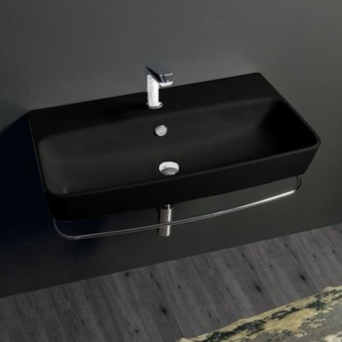 Керамическая раковина 90 см Simas Degrade, antracite matt DE 12