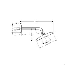 Верхний душ Hansgrohe Raindance E 360 Air 1jet 27371000