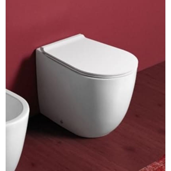 Унитаз пристенный безободковый Simas Vignoni в комплекте с крышкой (VI01 + F88 + VI004)