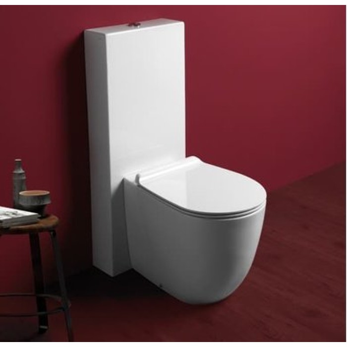 Унитаз пристенный безободковый Simas Vignoni в комплекте с крышкой (VI01 + F88 + VI004)