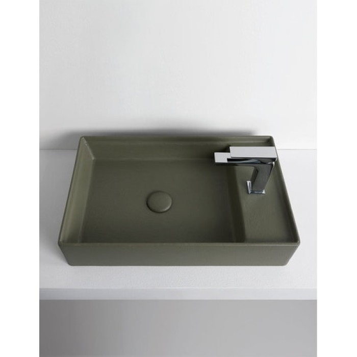 Керамическая раковина 60 см Artceram Scalino, cement mate (SCL003 24;00)