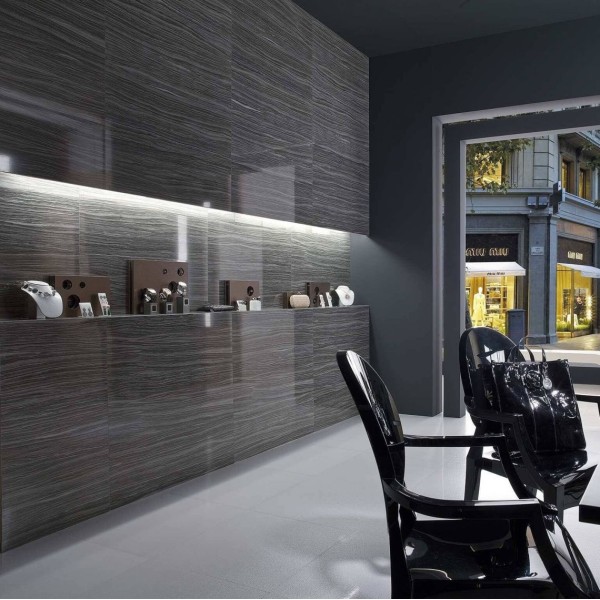 Плитка  Porcelanosa Borneo Blue под мрамор