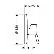 Смеситель для душа Hansgrohe Metris 31686000