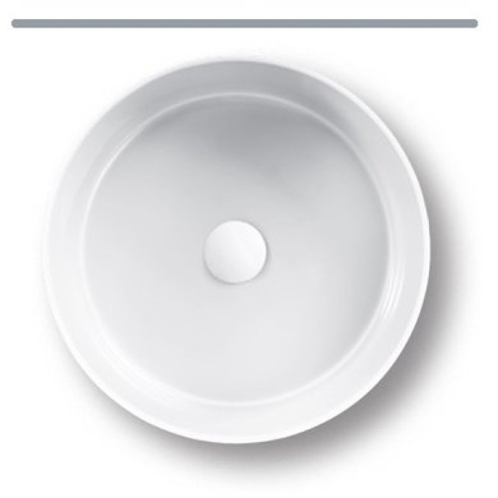 Керамическая раковина 44 см Hatria Happy Hour Slim 07:00s, белый (Y1VG01)