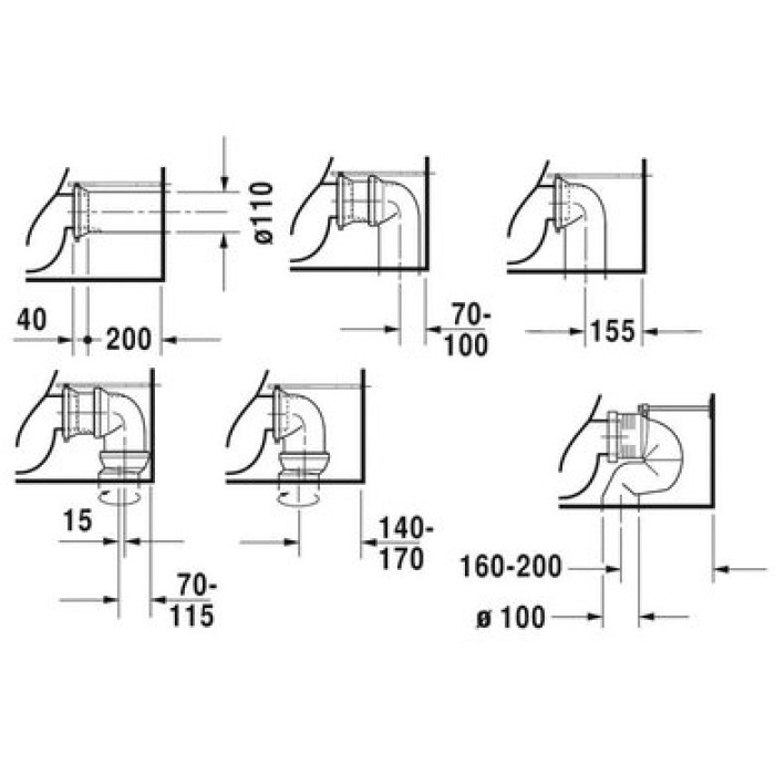 Плитка керамогранит Унитаз Duravit Rimless P3 Comforts 2163090000 для пола