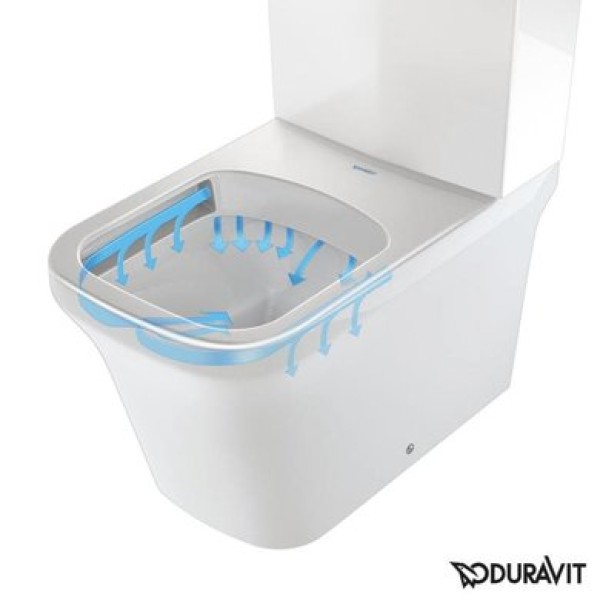 Плитка керамогранит Унитаз Duravit Rimless P3 Comforts 2163090000 для пола