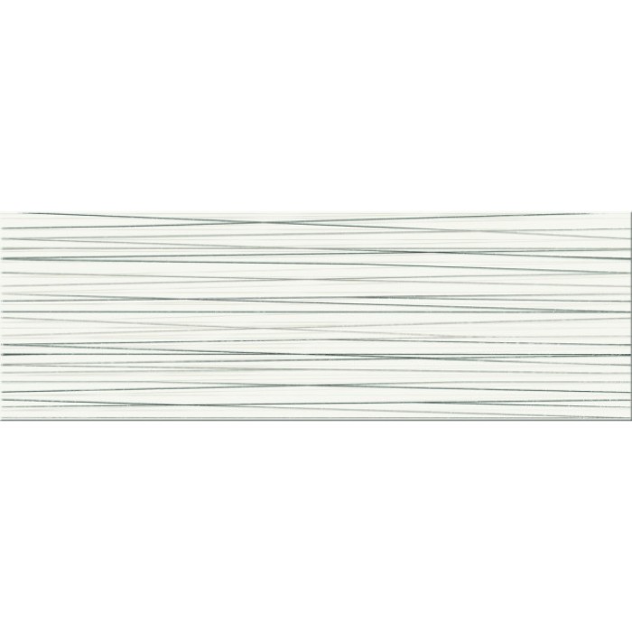 Плитка Opoczno ECOSTA WHITE INSERTO STRIPES SILVER декор 10×250×750