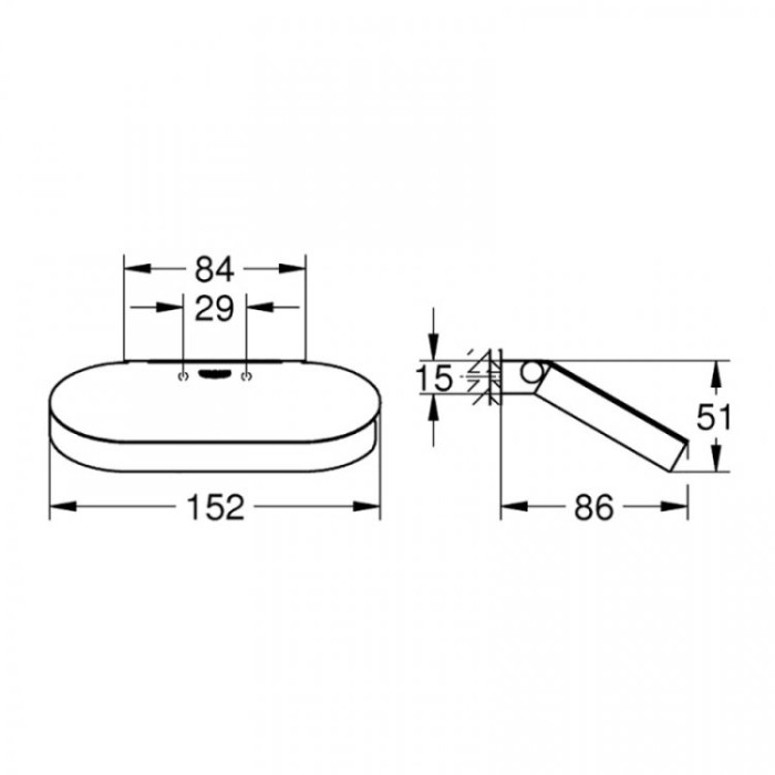 Grohe Selection Держатель для туалетной бумаги с крышкой (41069000)