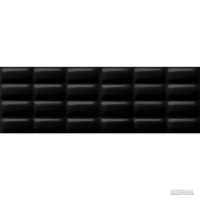 Плитка Opoczno Pret-a-Porter BLACK GLOSSY PILLOW STRUCTURE 10×750×250 для ванной и кухни