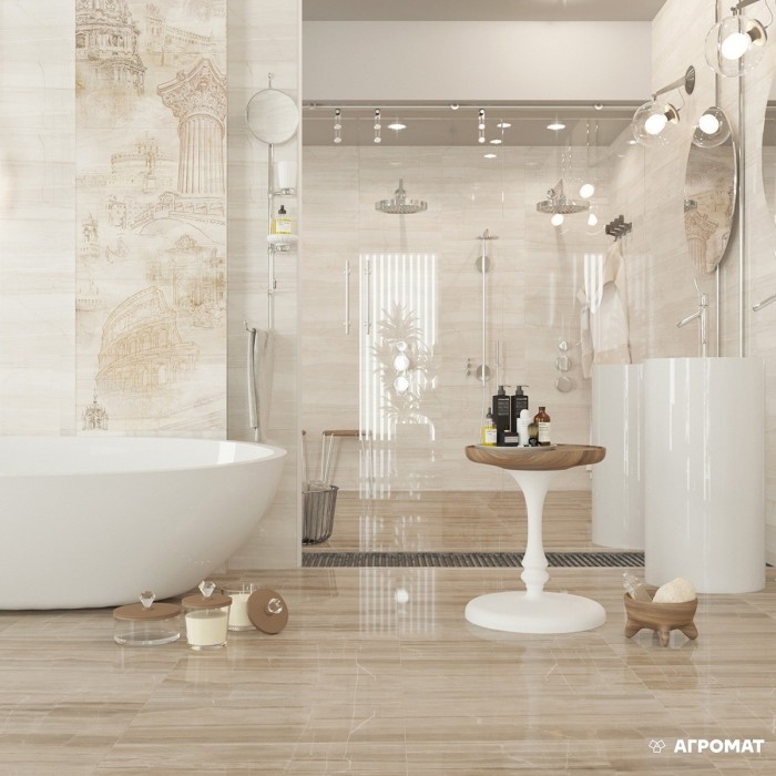 Плитка GOLDEN TILE Savoy БЕЖ 401051 9×600×300 под мрамор