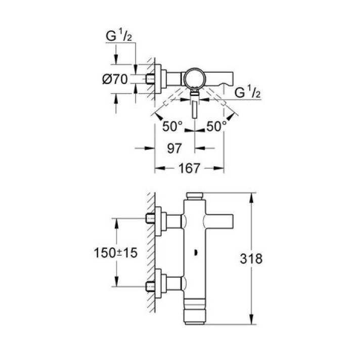 Смеситель однорычажный Grohe Atrio 32652001