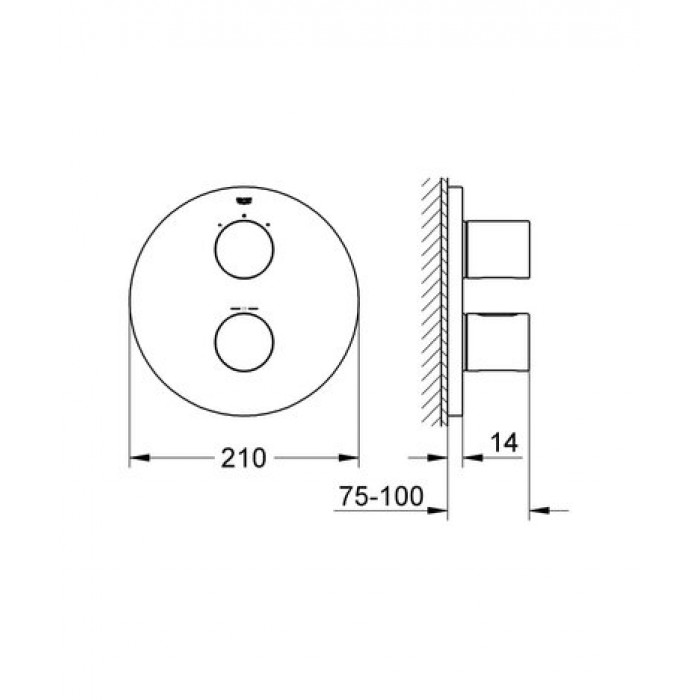 Термостатический смеситель Grohe Grohtherm 3000 Cosmopolitan 19468LS0
