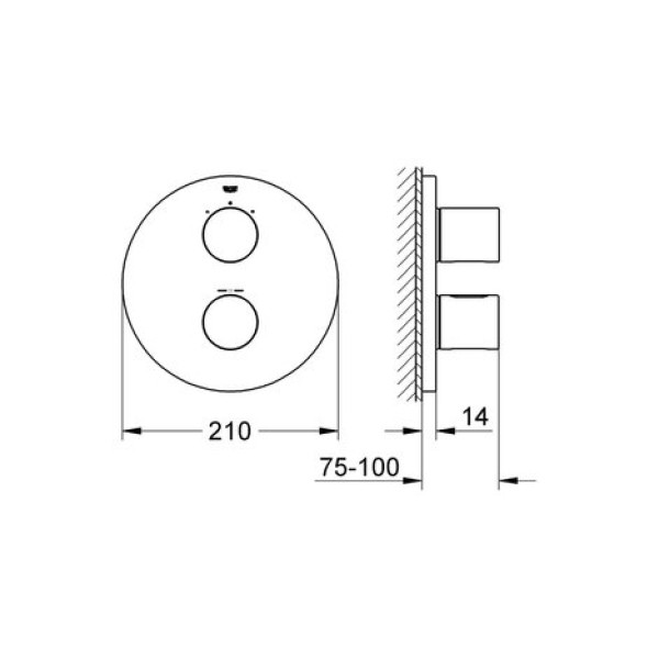 Термостатический смеситель Grohe Grohtherm 3000 Cosmopolitan 19468LS0