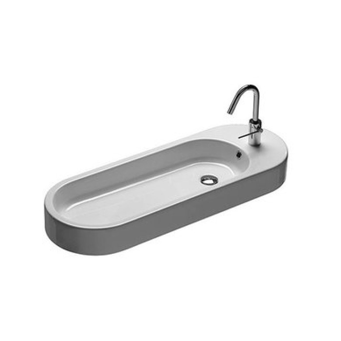 Керамическая раковина 100 см Hatria Area, белый (Y0W101)