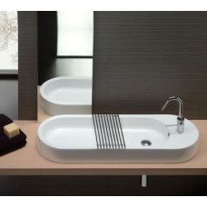 Керамическая раковина 100 см Hatria Area, белый (Y0W101)