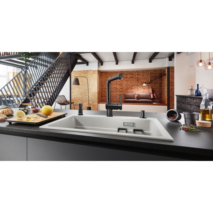 Смеситель кухонный Blanco LINUS - S черный матовый 525807 Смеситель кухонный Blanco LINUS - S черный матовый 525807