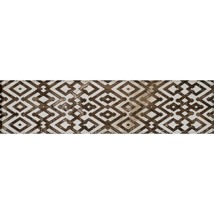 Плитка Gemma ETERNITY BROWN GEOMETRIC 12×1200×300 под мрамор