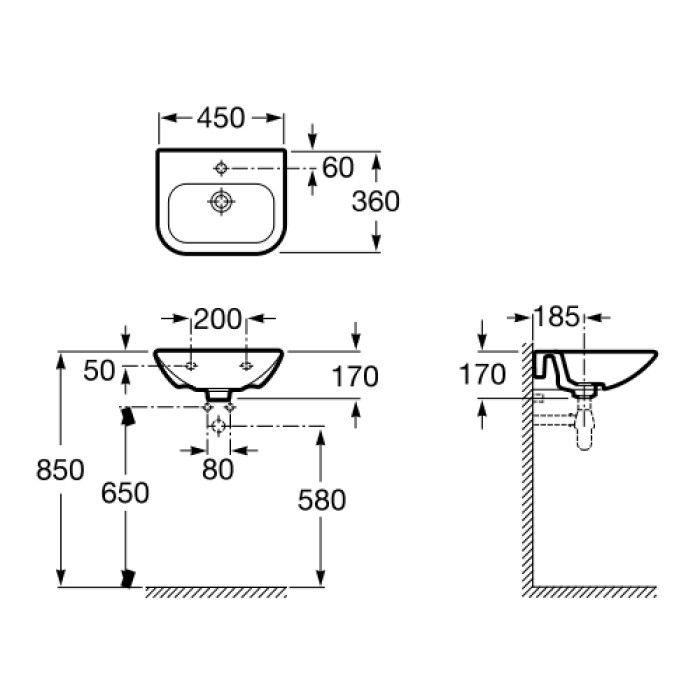 Раковина Roca Nexo A327643000