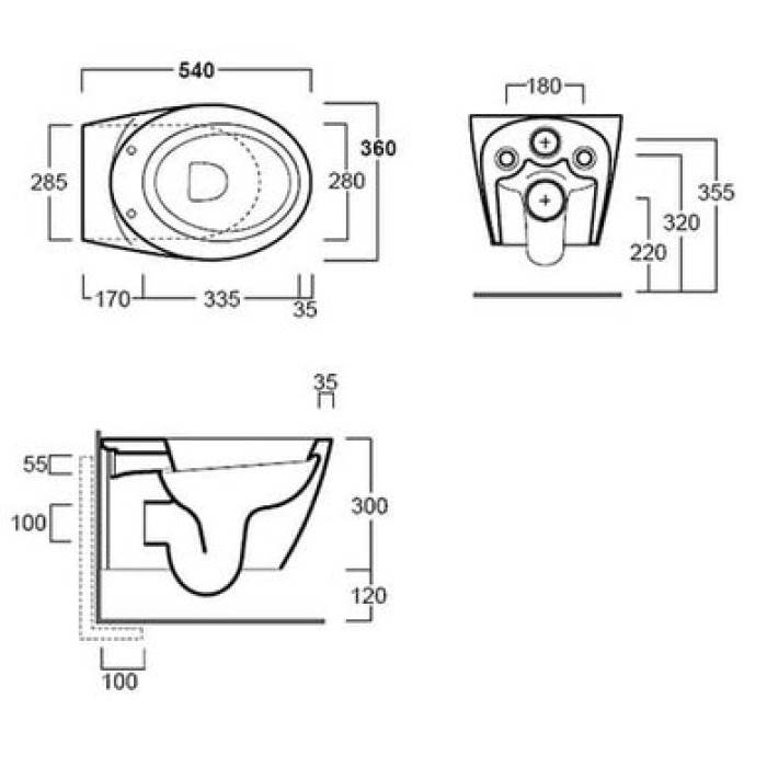 Подвесной унитаз Simas Bohemien, bianco glossy (BO 18)