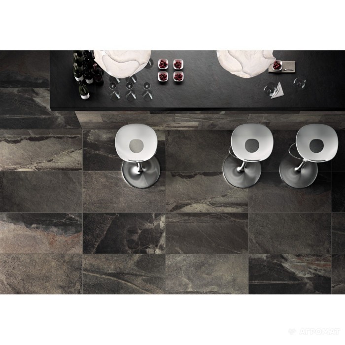 Керамогранит Impronta Stone mix Tx05BA ARDESIA BLACK SQ. 10×1200×600 под камень