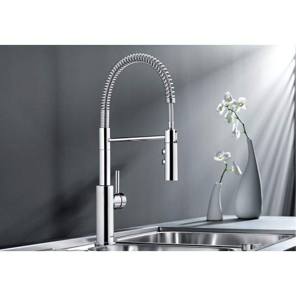 Смеситель кухонный Blanco  Catris-S хром с выдвижной лейкой 521476